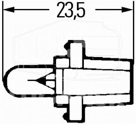 Лампочка галогенная 24V 1.2W bay8.3d