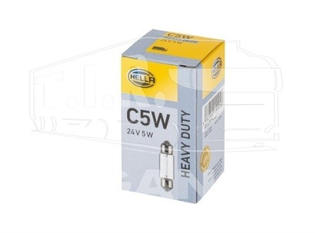 Лампочка 24v5w (салон стандарт)   C5W