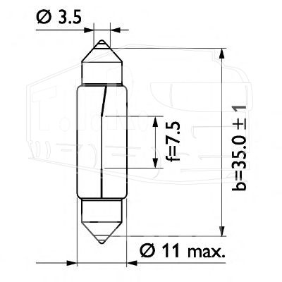 Лампочка 24v10w