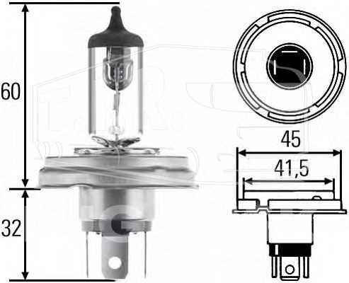 Лампочка H4 24v (Камаз Урал)