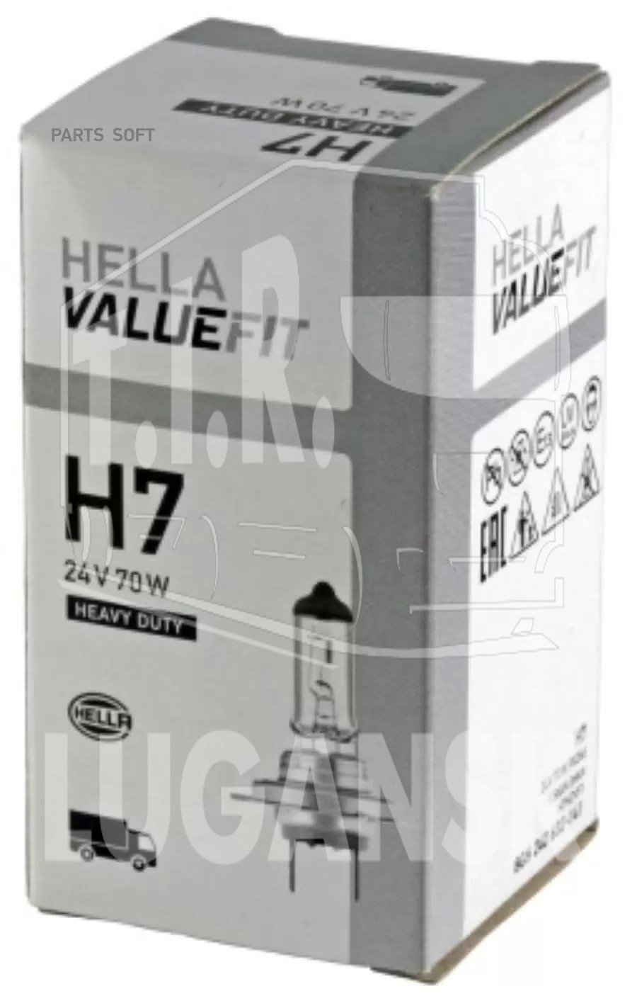 Лампочка H7 24v70w VALUEFIT 26d