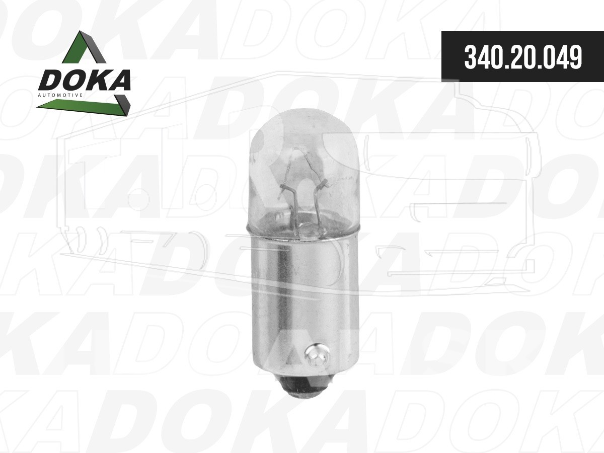 Лампа накаливания T4W (BA9s) 12V 4W