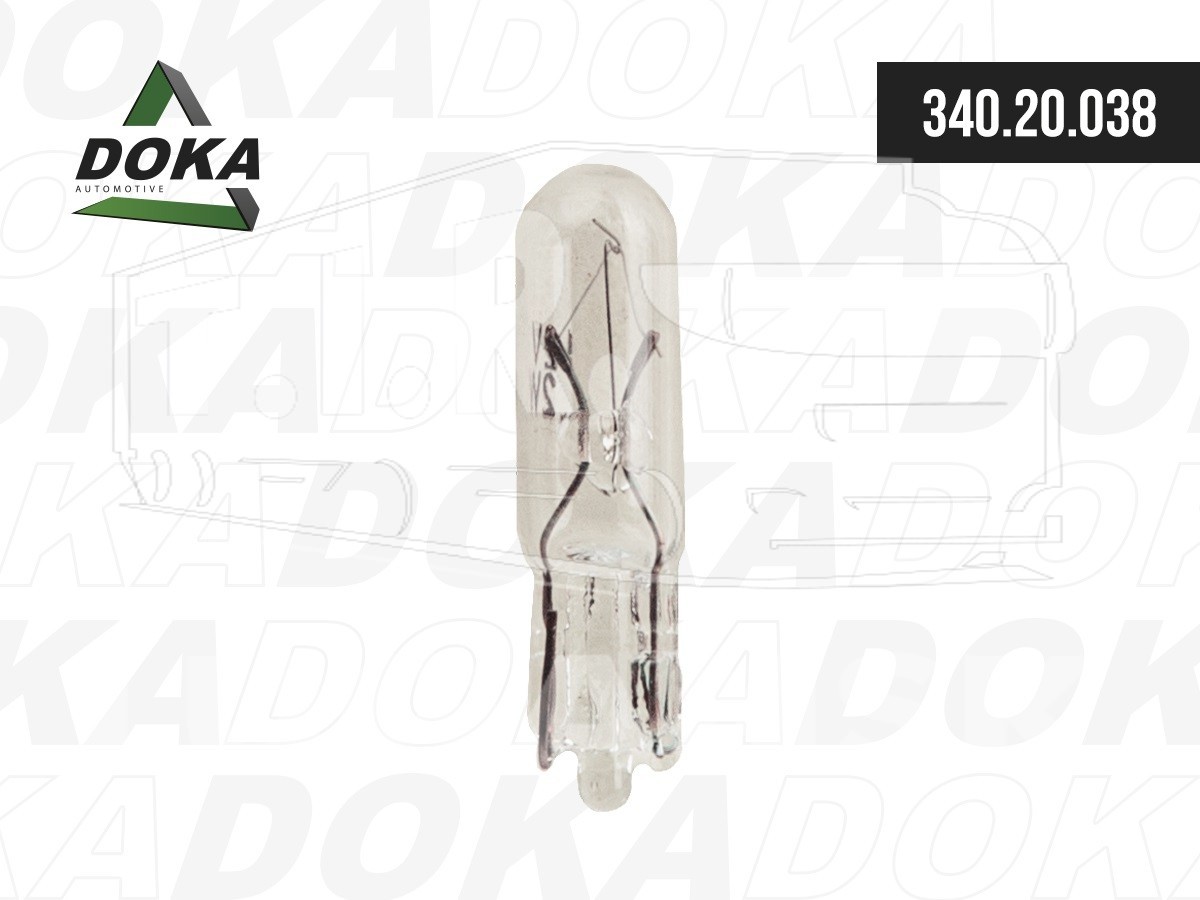 Лампа 12V W1,2W W2x4,6d приборной панели без цоколя