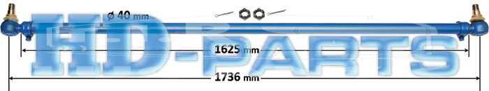 Тяга рулевая  поперечная 1736mm