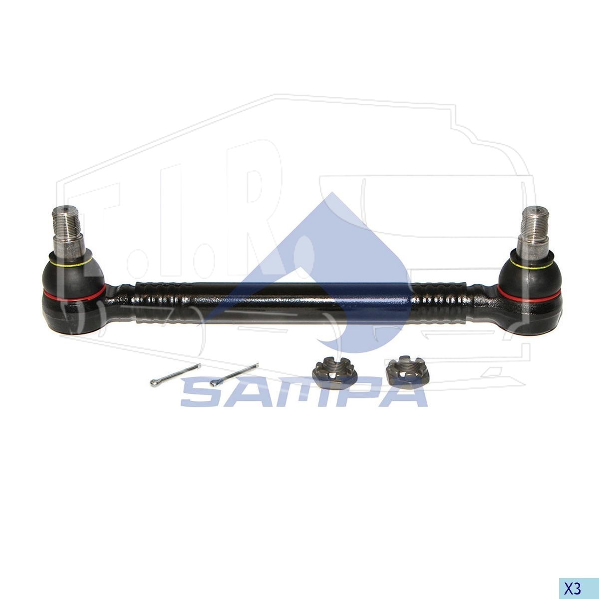 Тяга рулевая 413mm
