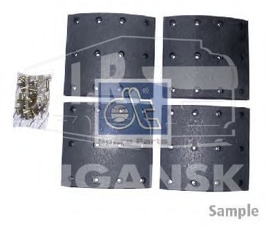 Накладки тормозные 175*178*18,1/410