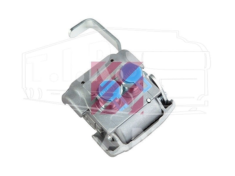 Разъем пневмат DuoMatic М16*1,5 с клапаном на тягач