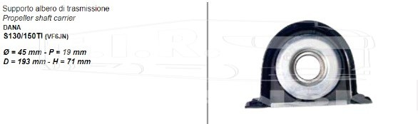 Подшипник подвесной D45