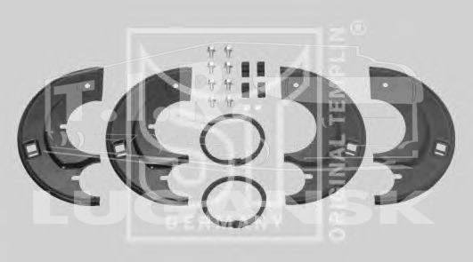 Пыльник тормозного барабана ось