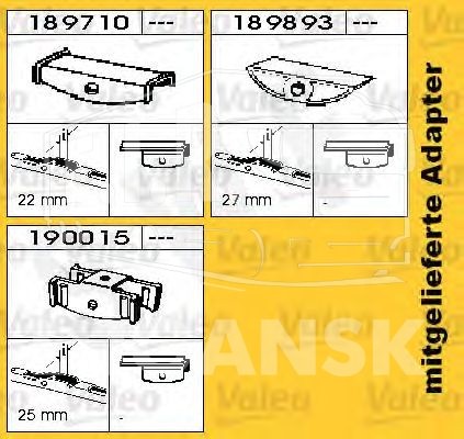 Щетка дворника 1000мм под болт