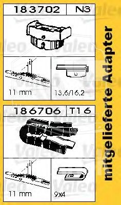 Щетка дворника 550 мм