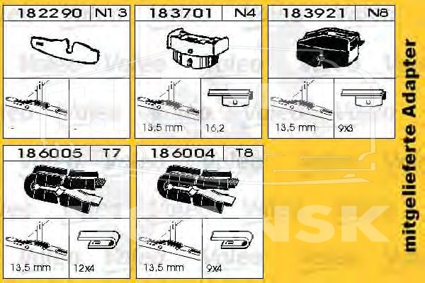 Щетка дворника 600 мм