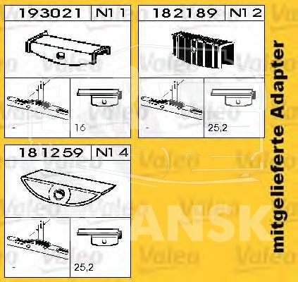 Щетка дворника 801 мм