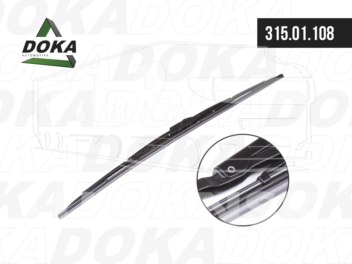 Щетка стеклоочистителя каркасная L=700 (28'), под крючок