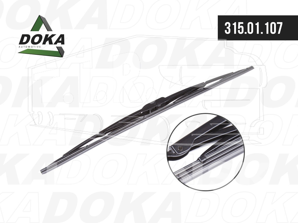 Щетка стеклоочистителя каркасная L=650 (26'), под крючок, для грузовиков, универсальная