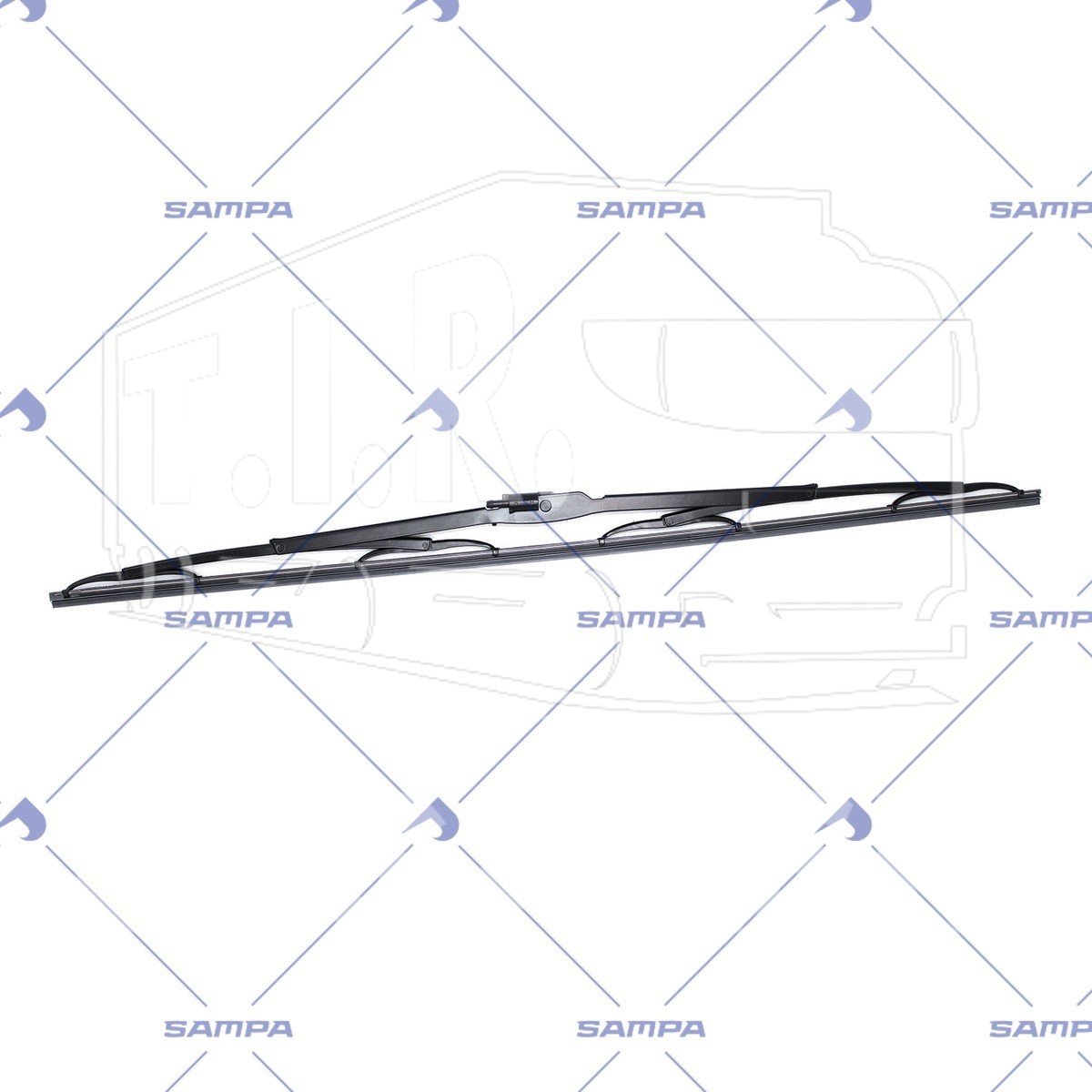 Щетка дворника 700 мм с форс.омыв.