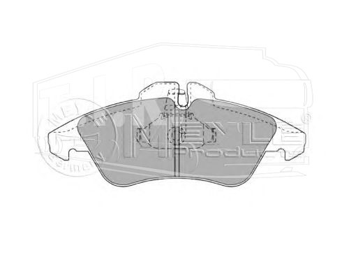 Колодки тормозные перед