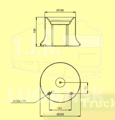 Стакан подушки 4159NP07