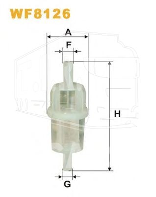 Фильтр топливный автономки прямой