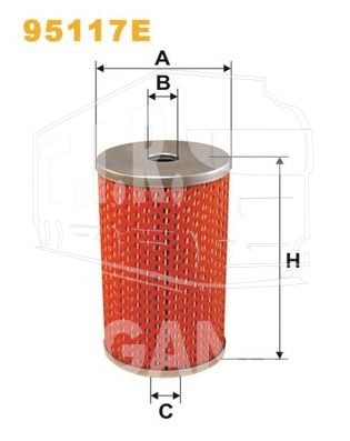 Фильтр топливный 73*125
