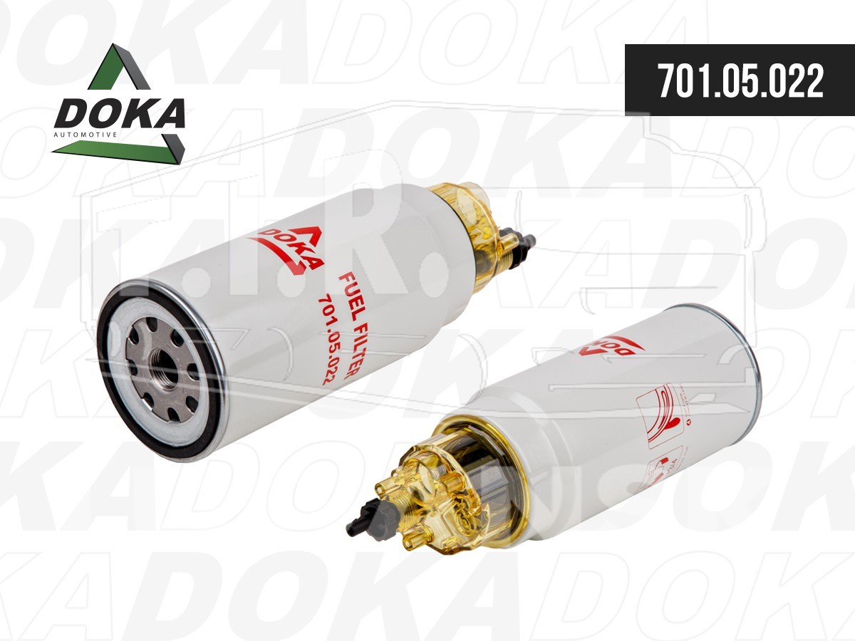 Фильтр топливный сепаратор с колбой, H318 ?110mm 1-14UNF