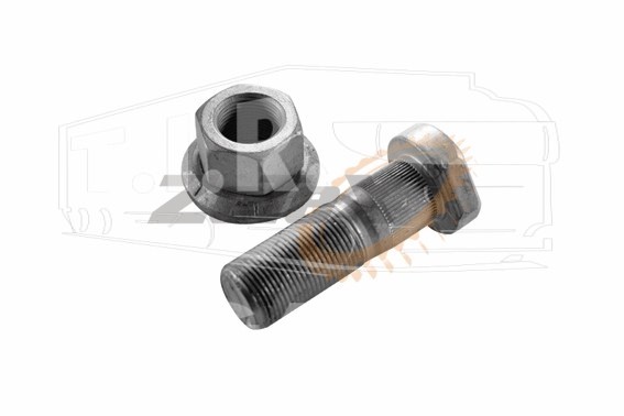 Шпилька колеса М22*1.5*68 с гайкой