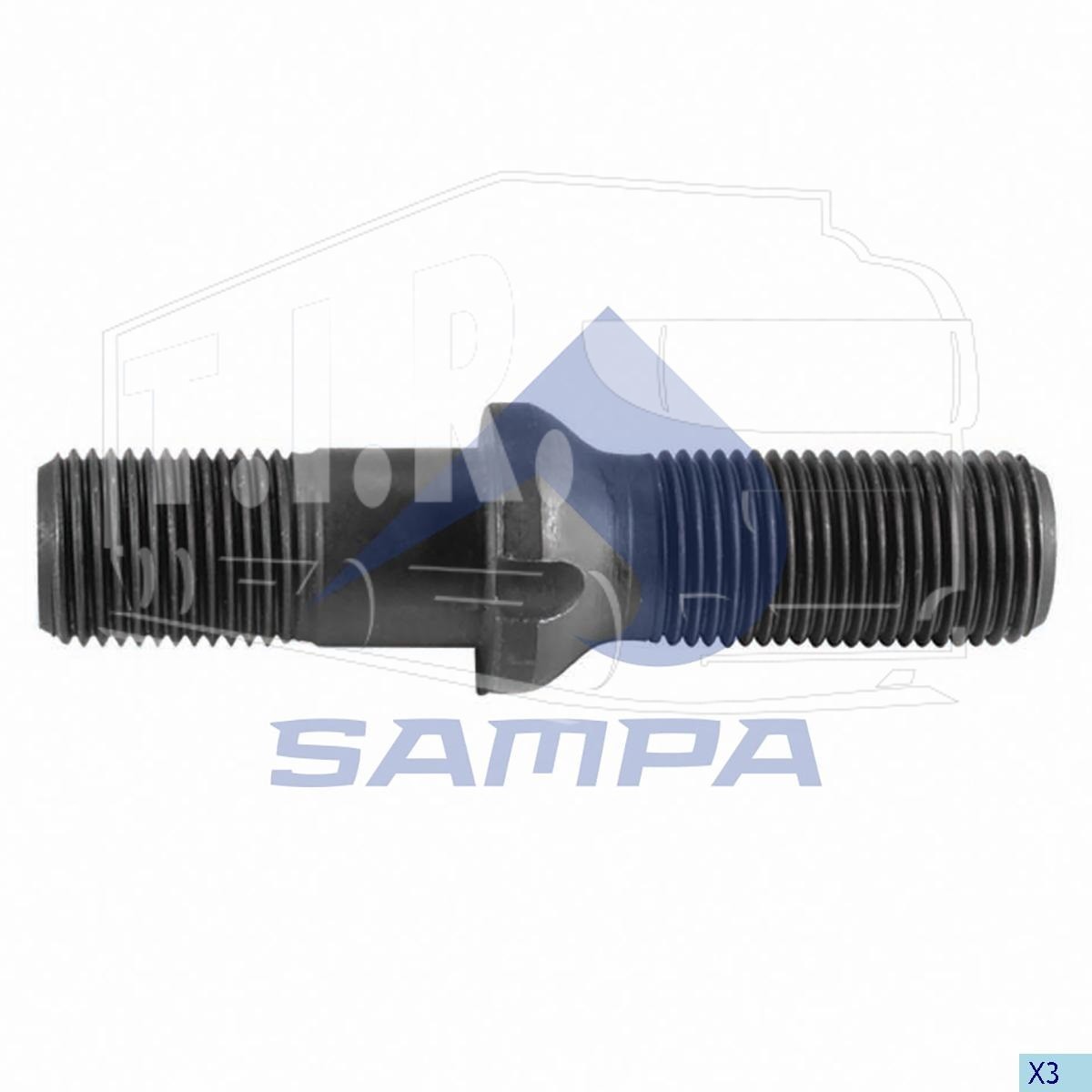 Шпилька колеса М22*2/М22*2*111