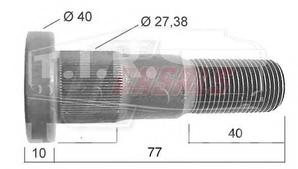 Шпилька колеса 7/8"-14UNF*87