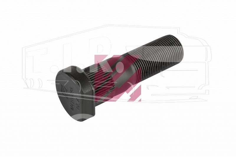 Шпилька колеса М22*1.5*77MM перед