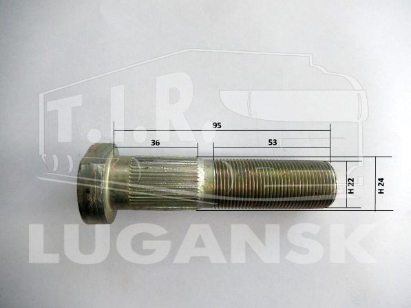 Шпилька колеса М22*1.5*95