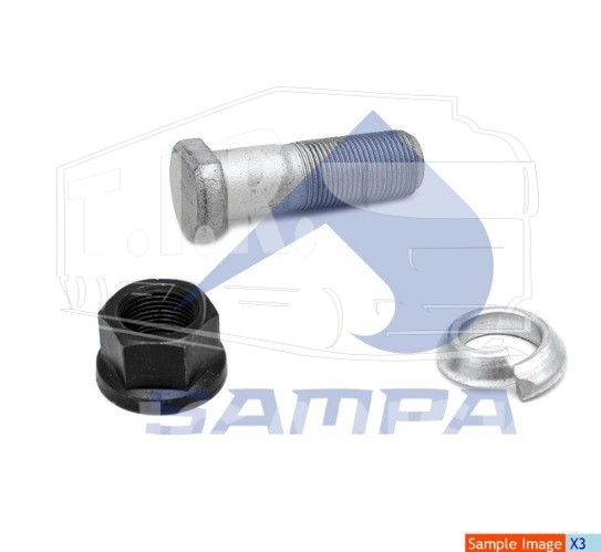 Шпилька колеса М20*1.5*62/70 к-кт