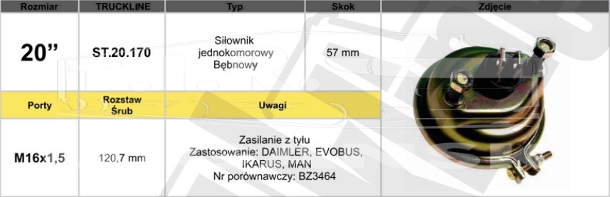 Тормозная камера 20"