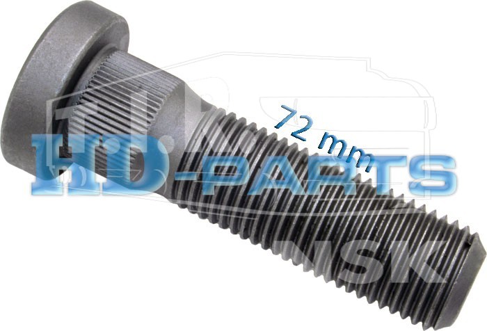 Шпилька колеса 7/8"-11BSF*72
