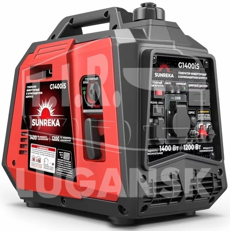Генератор бензиновый SUNREKA G1400IS, 220 В, 1.4кВт