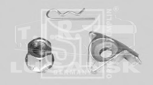 Шплинтовая пружина, болт крепления колеса